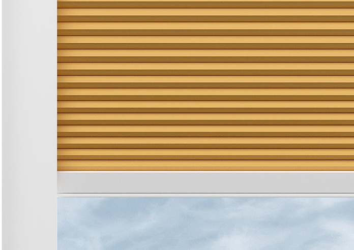 Honeycomb (Blackout), Ochre - Perfect Fit Blind - Image 9